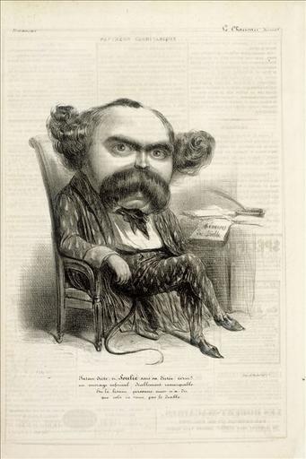 Soulié en diable pour le Panthéon charivarique, le Charivari du 10 mars 1838