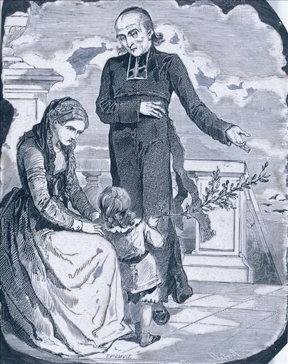 Monsieur Bonnet et Madame Graslin dans le Curé de village, édition Furne