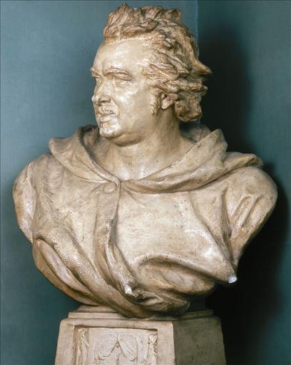 Buste d'Honoré de Balzac d'après la terre cuite du foyer de l'Odéon