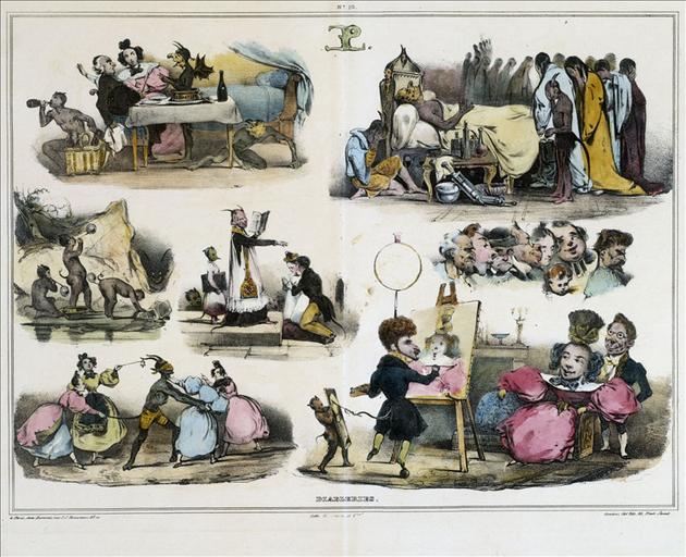 Diableries, page 10 (après restauration), Les diables de lithographies