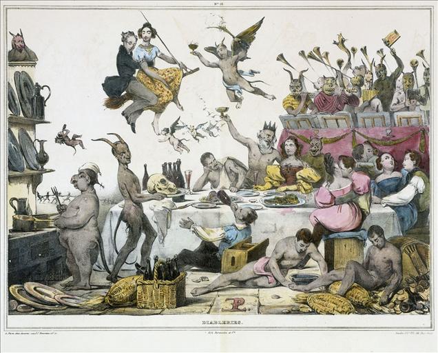 Diableries,  page 12 (après restauration), Les diables de lithographies