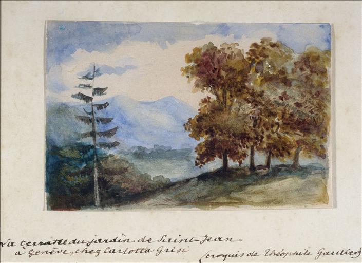 La terrasse du jardin Saint-Jean à Genève, chez Carlotta Grisi