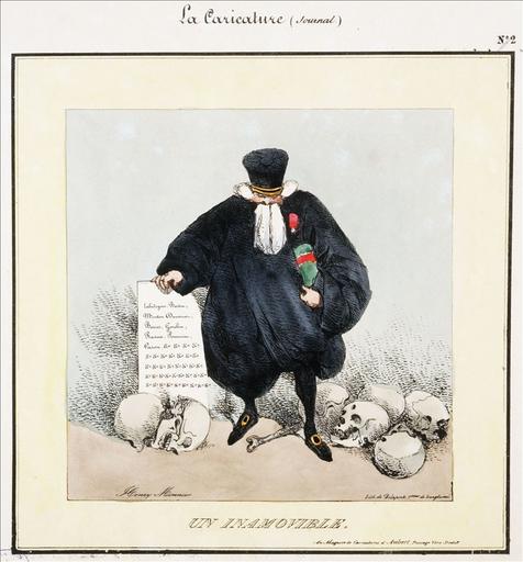 Un inamovible, La Caricature, volume 1 du 4 novembre 1830