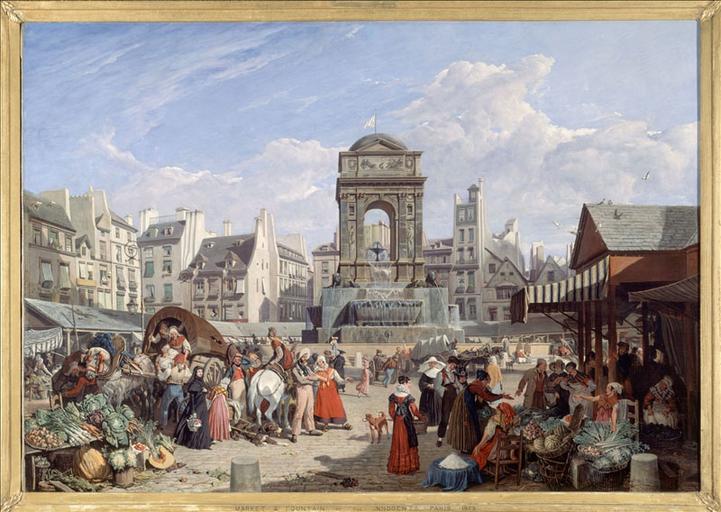 Le Marché et la fontaine des Innocents (actuel 1er arrondissement, Paris)