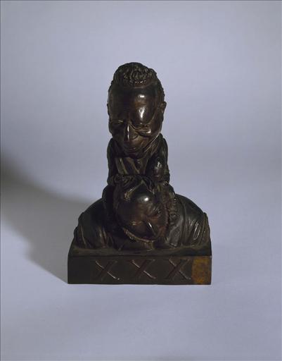 François-Henri-Joseph Blaze dit Castil-Blaze (1784-1857), musicien etcritique, sur le dos de Giacchino Rossini (1792-1868), compositeur.