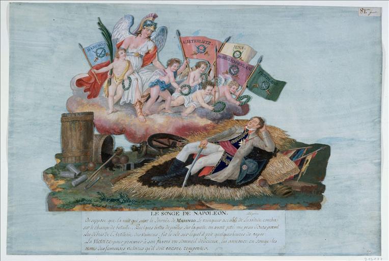 Le songe de Napoléon, bataille de Marengo, 1807. (titre factice) ; Le Songe de Napoléon. (titre inscrit)