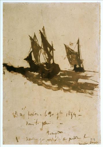 Deux bateaux dans la tempête