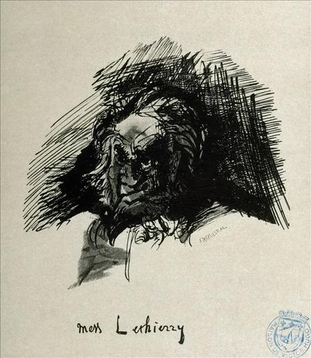 Album de gravures d'après les dessins de Victor Hugo pour Les Travailleurs de la mer : Mess Lethierry (planche 25) - 1882