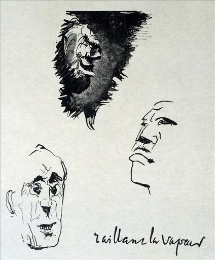 Album de gravures d'après les dessins de Victor Hugo pour les Travailleurs de la mer : Raillant la vapeur (planche 32) - 1882