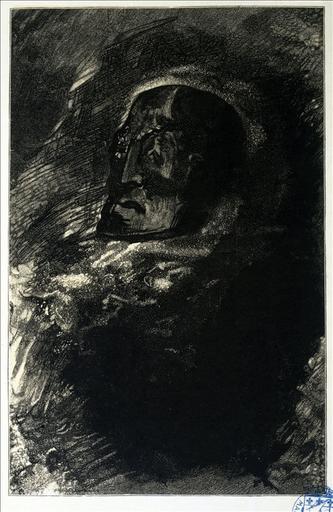 Album de gravures d'après les dessins de Victor Hugo pour les Travailleurs de la mer : Clubin sous la lame (planche 47) - 1882