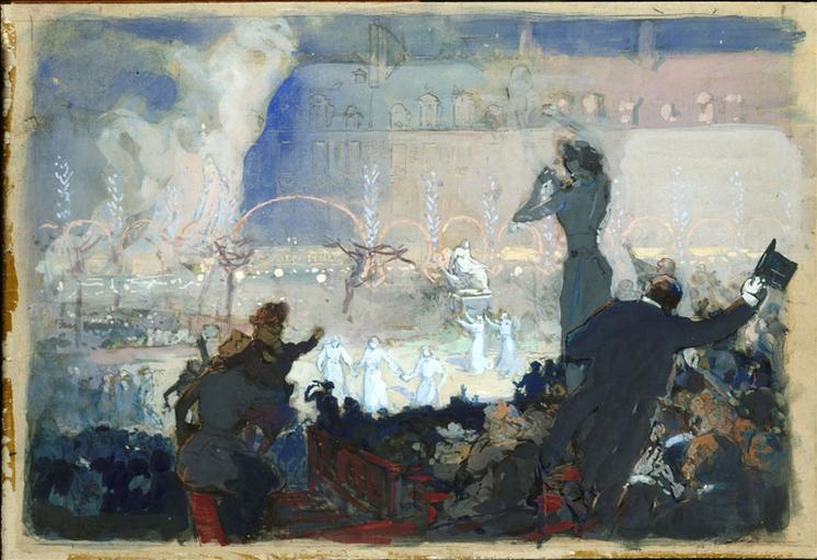 Fête du centenaire de Victor Hugo, place des Vosges, 2 Mars 1902