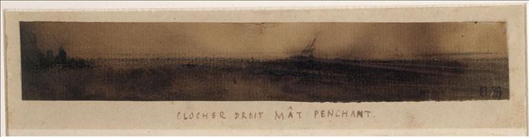 Clocher droit, mât penchant