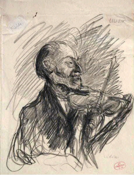Portrait du violoniste Lilien