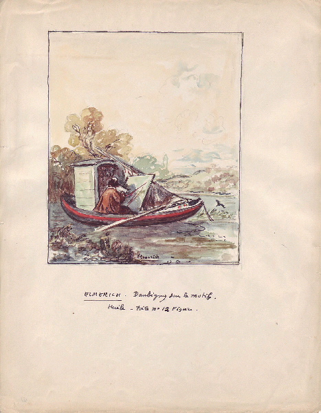 Daubigny peignant dans sa barque