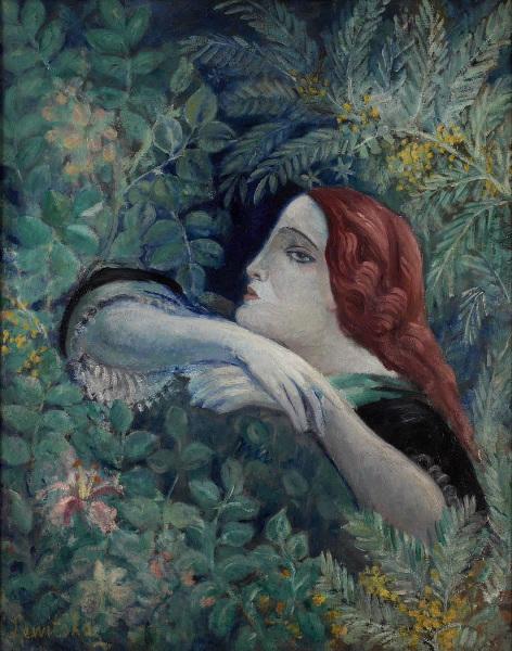 Femme à la végétation