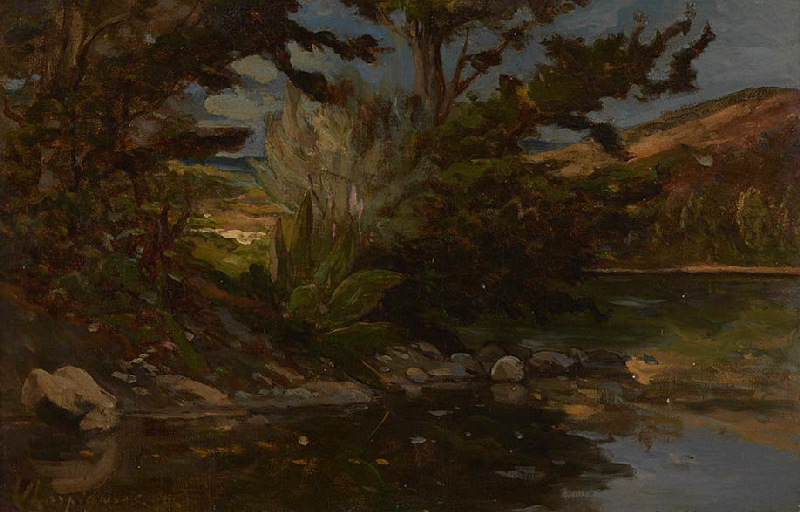 Bord de rivière, paysage