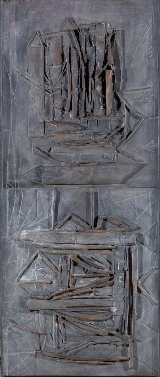 Haut-relief cendré (diptyque droit)