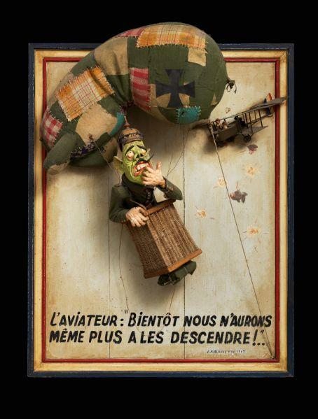 L'aviateur : 'Bientôt nous n'aurons même plus à les descendre !..'