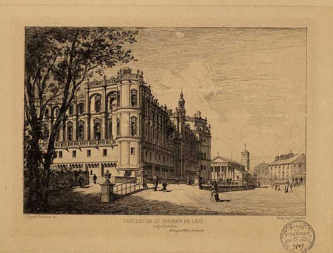 Château de Saint-Germain-en-Laye. Angle Nord-Est