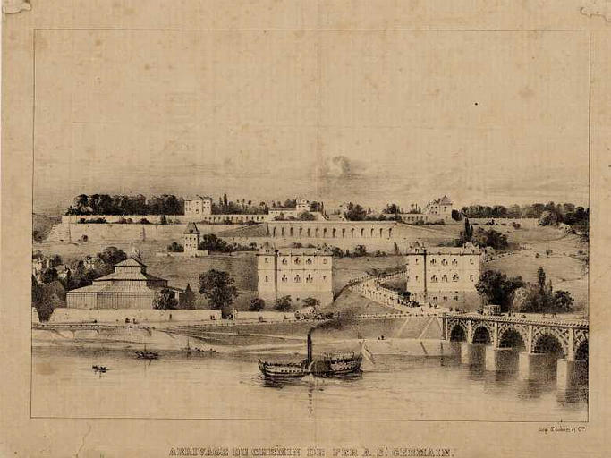 Arrivage du chemin de fer à Saint-Germain