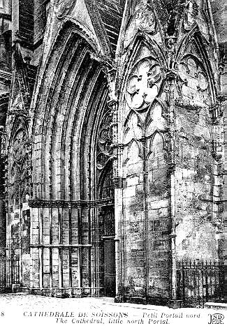 8 CATHEDRALE DE SOISSONS - PETIT PORTAIL NORD - THE CATHEDRAL, LITTLE NORTH PORTAL