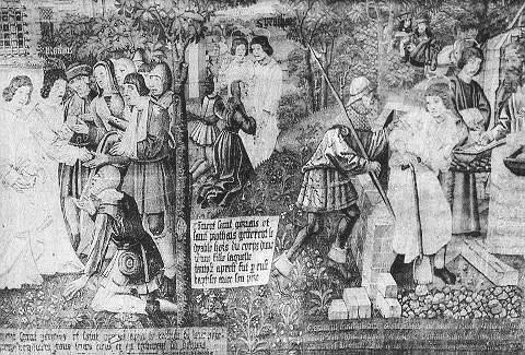 LEGENDE SAINT-GERVAIS, SAINT-PROTAIS - TAPISSERIE XVIE SIECLE