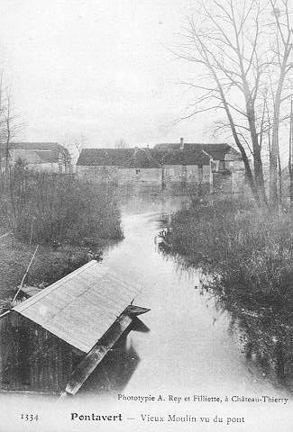 1334 PONTAVERT - VIEUX MOULIN VU DU PONT