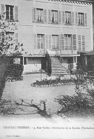 CHATEAU-THIERRY - 9, RUE VALLEE - SECRETARIAT DE LA SOCIETE D'INITIATIVES
