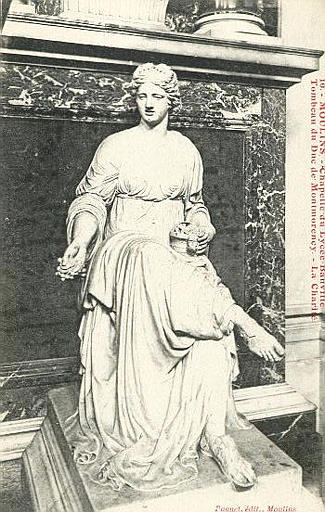 10 MOULINS - CHAPELLE DU LYCEE BANVILLE - TOMBEAU DU DUC DE MONTMORENCY. LA CHARITE