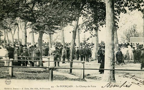 44 ST-POURÇAIN - LE CHAMP DE FOIRE