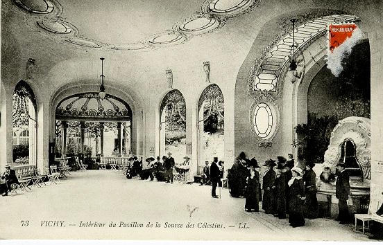 73 VICHY - INTERIEUR DU PAVILLON DE LA SOURCE DES CELESTINS