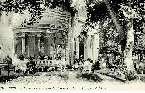 344 VICHY - LE PAVILLON DE LA SOURCE DES CELESTINS (M. LUCIEN WOOG, ARCHITECTE)