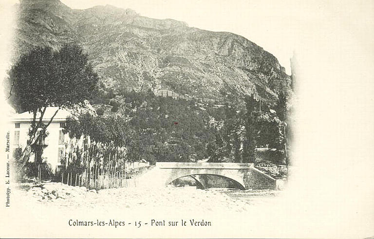 COLMARS-LES-ALPES - 15 - PONT SUR LE VERDON