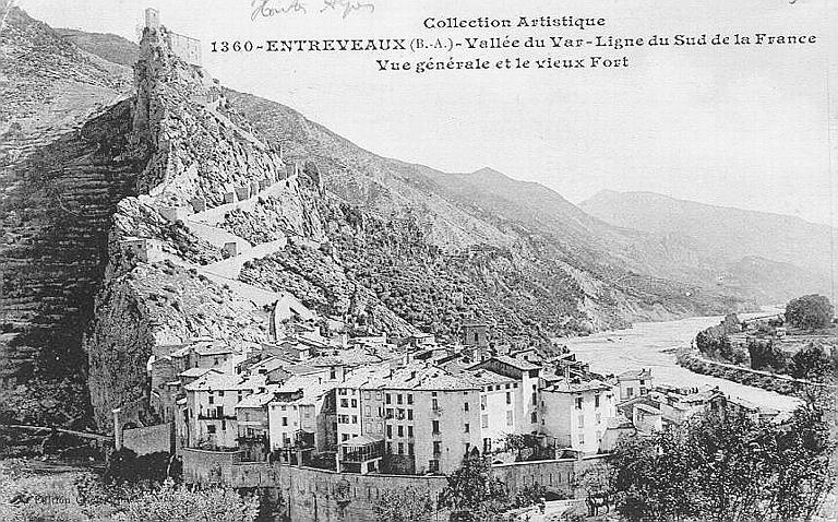 COLLECTION ARTISTIQUE - 1360 - ENTREVAUX (B. -A. ) - VALLEE DU VAR - LIGNE DU SUD DE LA FRANCE - VUE GENERALE ET LE VIEUX FORT