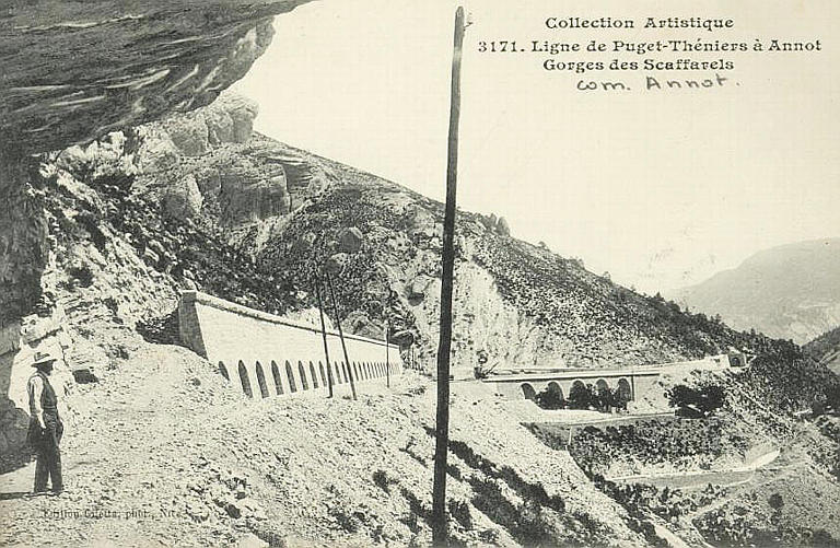 COLLECTION ARTISTIQUE - 3171 - LIGNE DE PUGET-THENIERS A ANNOT - GORGES DES SCAFFARELS