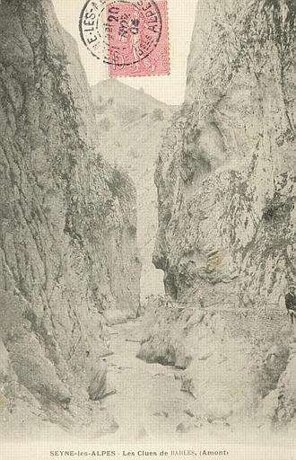 SEYNE-LES-ALPES - LES CLUES DE BARLES, (AMONT)