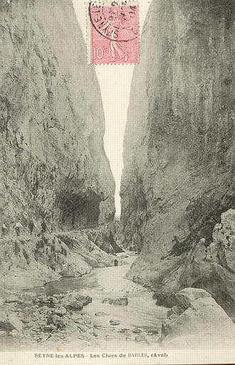 SEYNE-LES-ALPES - LES CLUES DE BARLES, (AVAL)