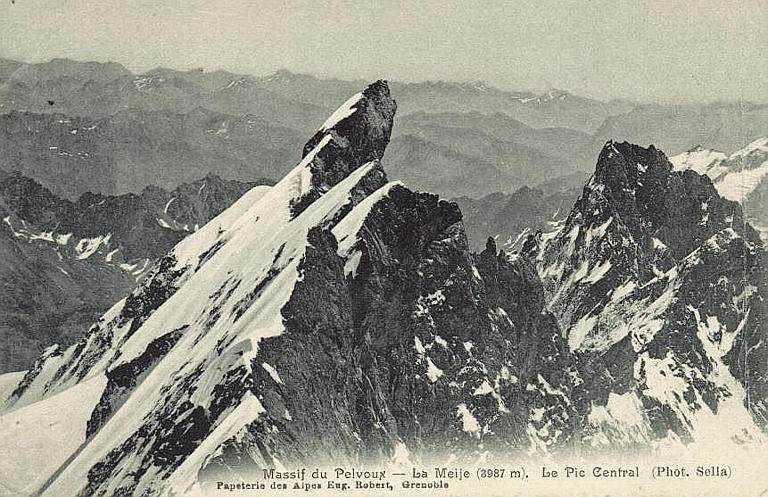 MASSIF DU PELVOUX - LA MEIJE (3987 M). LE PIC CENTRAL