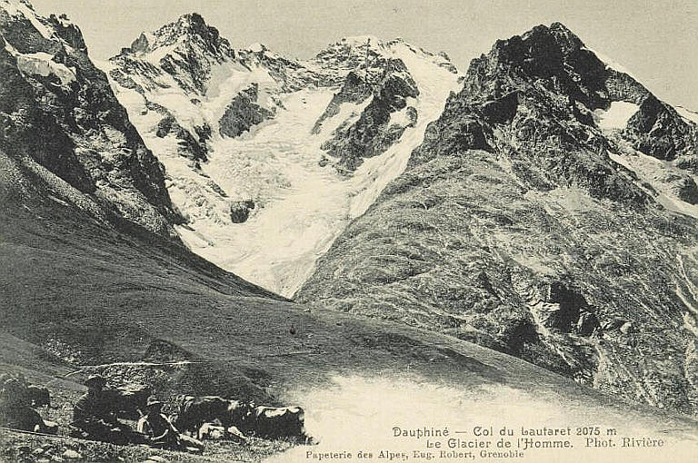 DAUPHINE - COL DU LAUTARET 2075 M - LE GLACIER DE L'HOMME