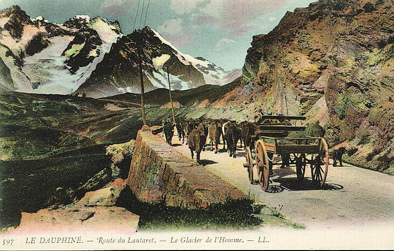 597 LE DAUPHINE - ROUTE DU LAUTARET - LE GLACIER DE L'HOMME