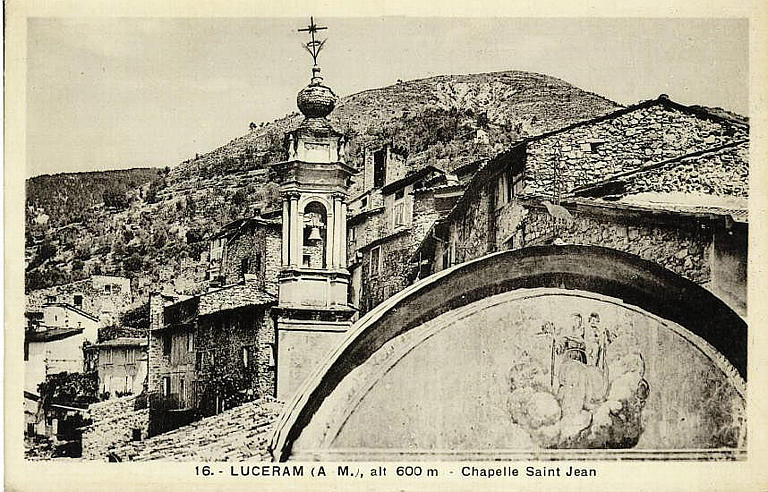 16 - LUCERAM (A.-M.) - ALT. 600 M. - CHAPELLE SAINT-JEAN