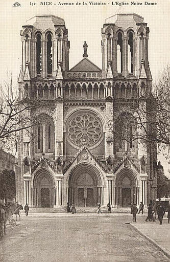 142 NICE - AVENUE DE LA VICTOIRE - L'EGLISE NOTRE DAME