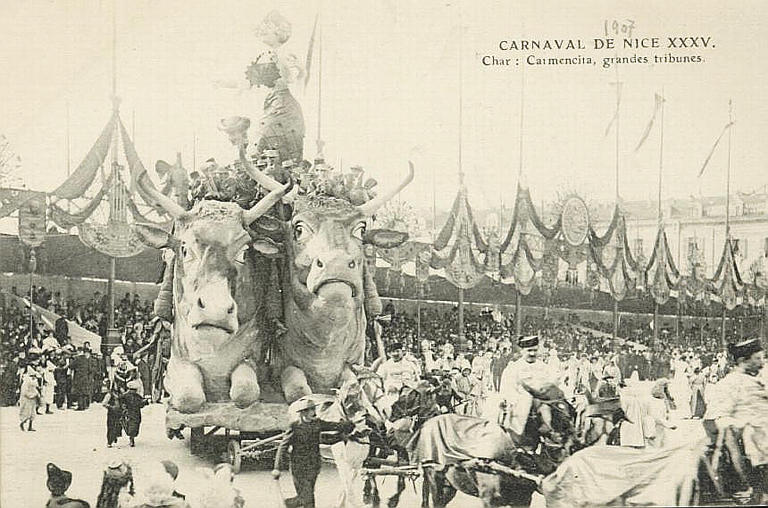 CARNAVAL DE NICE XXXV - CHAR : CARMENCITA, GRANDES TRIBUNES