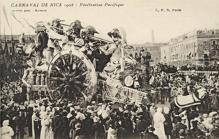 CARNAVAL DE NICE 1908 - PENETRATION PACIFIQUE