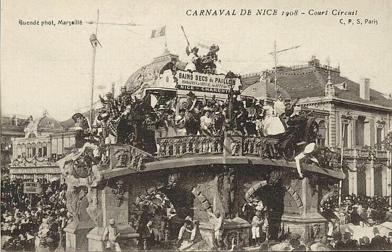 CARNAVAL DE NICE 1908 - COURT CIRCUIT