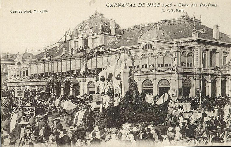 CARNAVAL DE NICE 1908 - CHAR DES PARFUMS