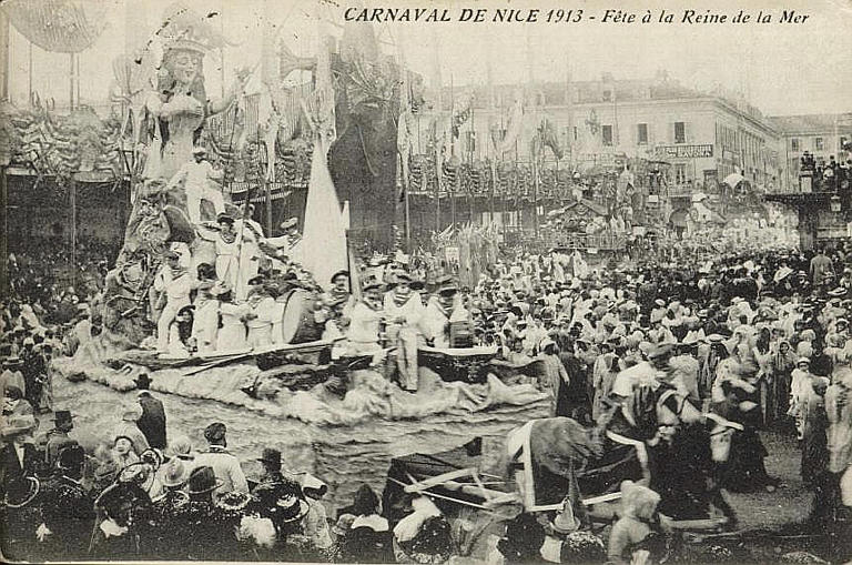 CARNAVAL DE NICE 1913 - FETE A LA REINE DE LA MER