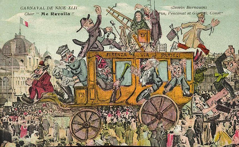 CARNAVAL DE NICE XLII / CHAR 'ME REVOILA' / PIN, PENCENAT ET GIRONI, CONST