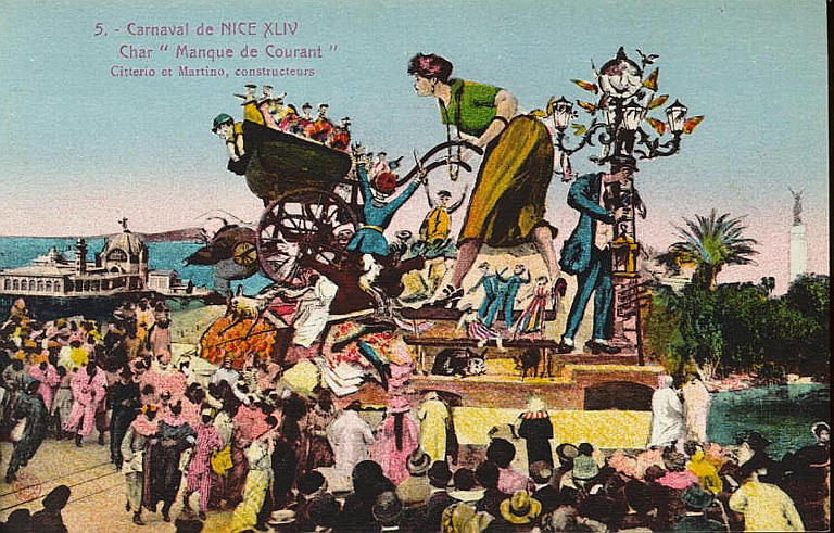 5. CARNAVAL DE NICE XLIV / CHAR 'MANQUE DE COURANT' / CITTERIO ET MARTINO, CONSTRUCTEURS