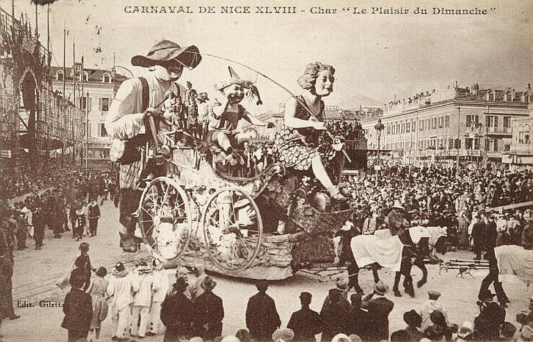 CARNAVAL DE NICE XVLIII - CHAR LE PLAISIR DU DIMANCHE
